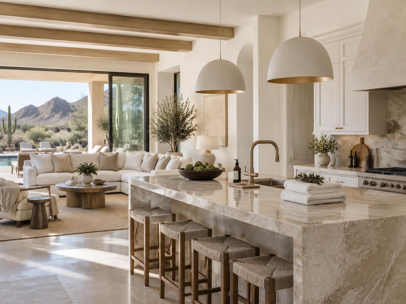 Prepared Scottsdale vacation home interior